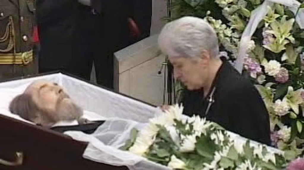 Pohřeb Alexandra Solženicyna