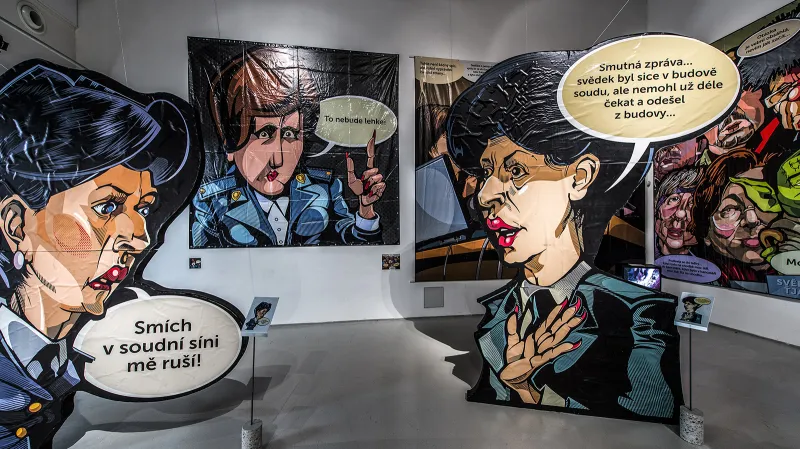 Instalace výstavy Proces v galerii Dox