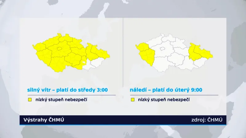 Aktuální výstraha ČHMÚ