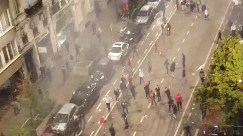 Nepokoje v centru Bruselu