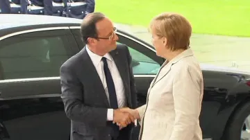 Angela Merkelová a François Hollande