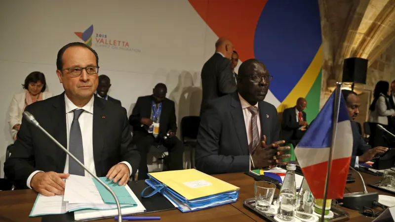 Francois Hollande na maltském summitu