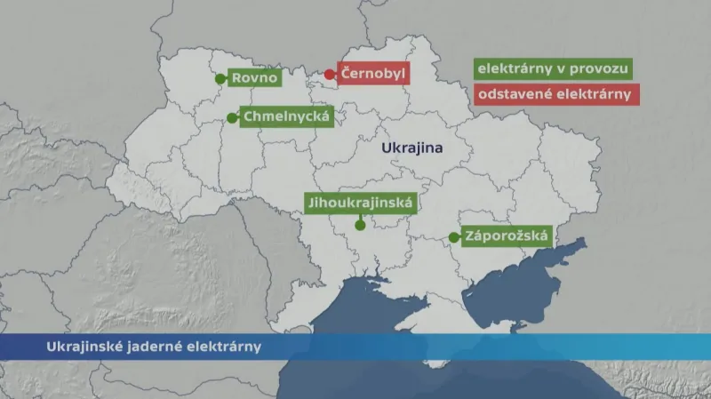 Ukrajinské jaderné elektrárny