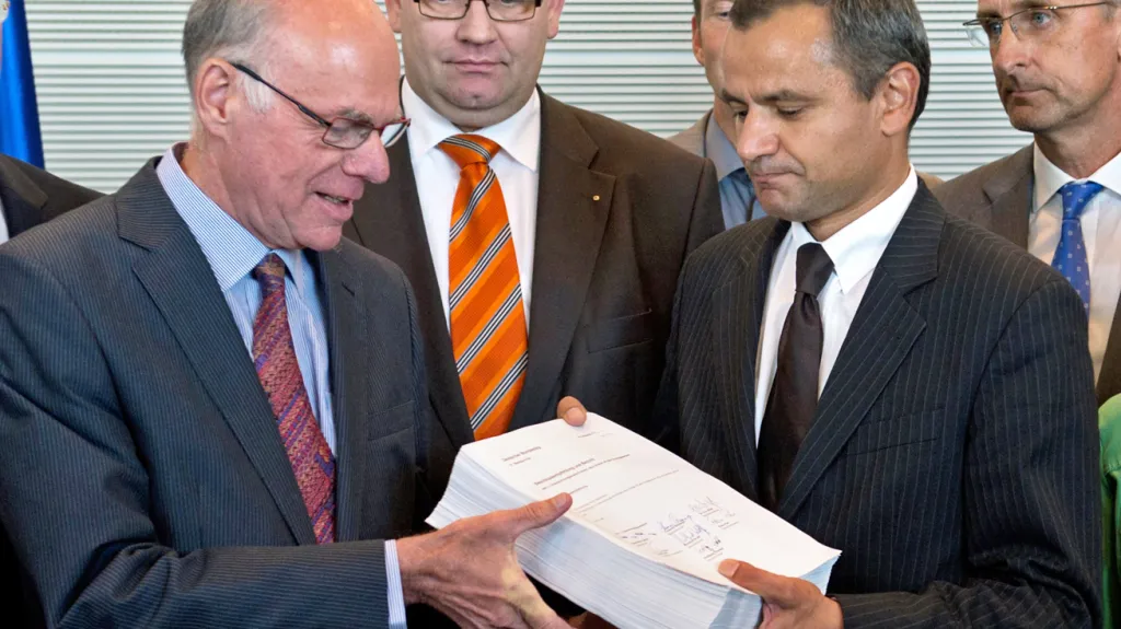 Sebastian Edathy (vpravo) a Norbert Lammert