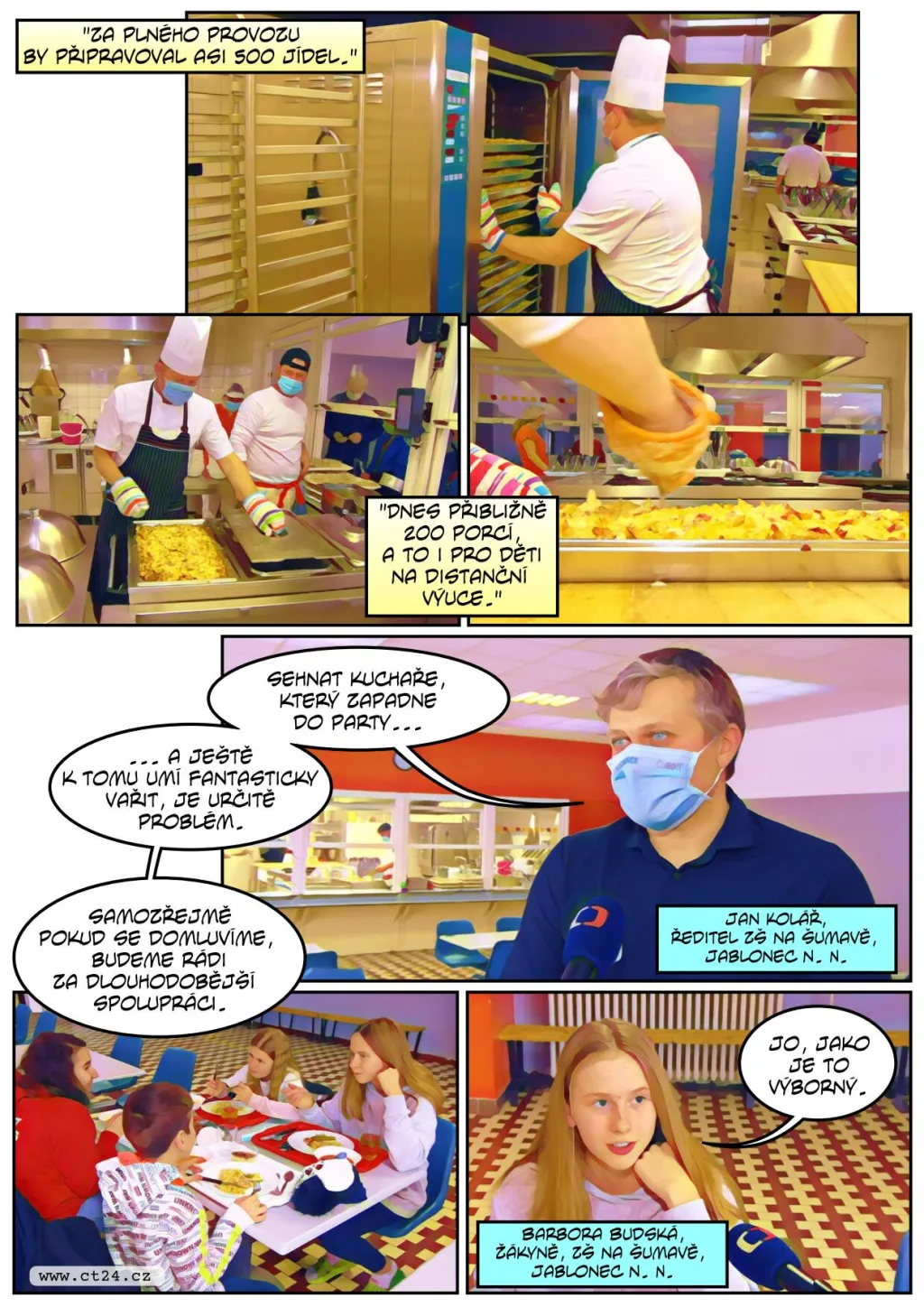 Z rodinné restaurace do školní jídelny