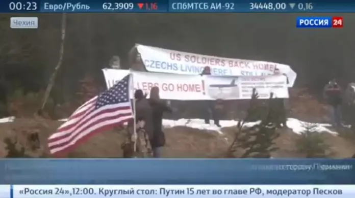 Záběry ruských zpravodajských stanic