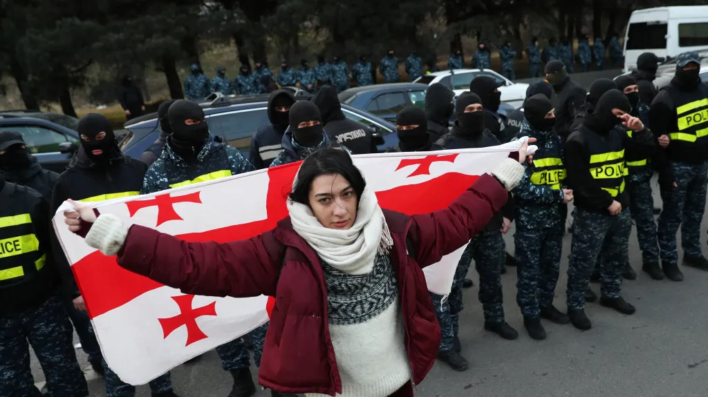 Příznivci gruzínské opozice protestovali v Tbilisi