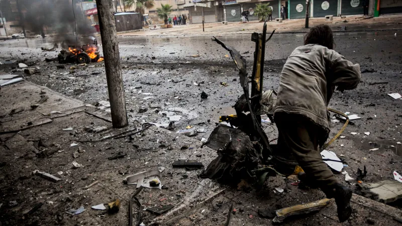 Ulice syrského Aleppa