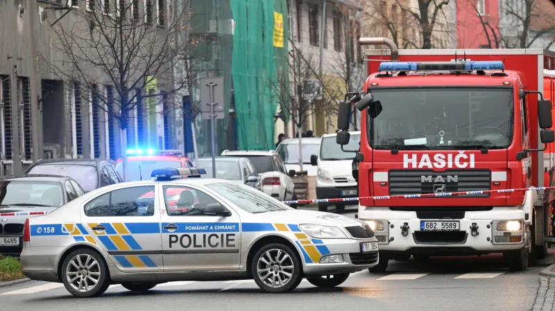 Pondělní evakuace v Šámalově ulici