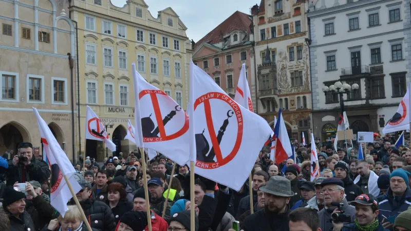 Protiislámská demonstrace v Praze
