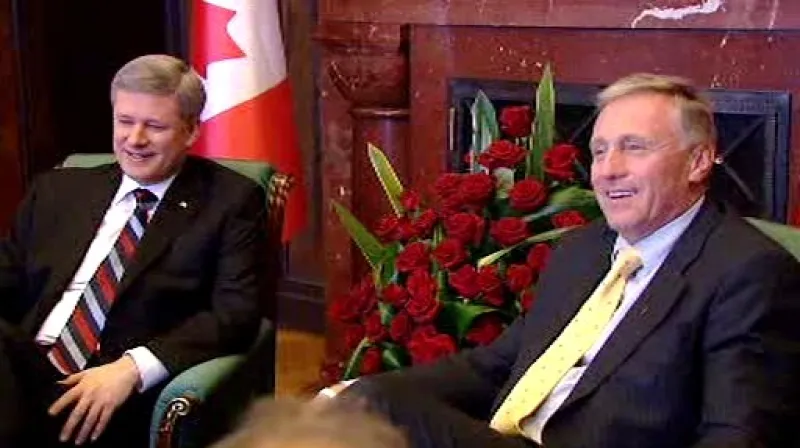 Mirek Topolánek a Stephen Harper