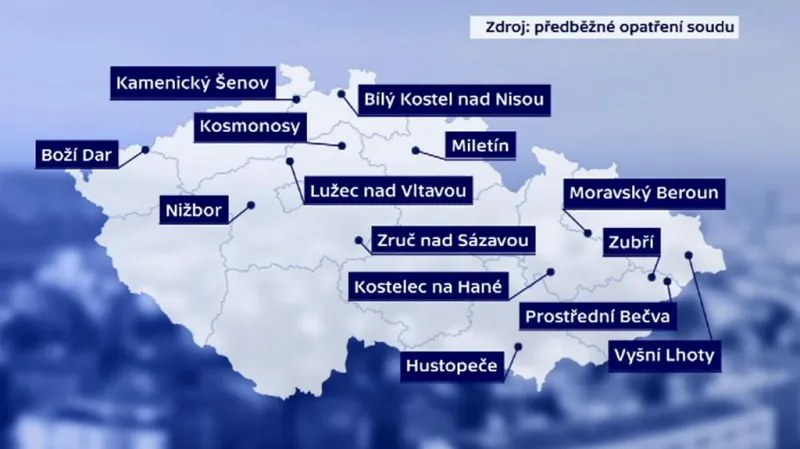 Kterých obcí se problém také týká