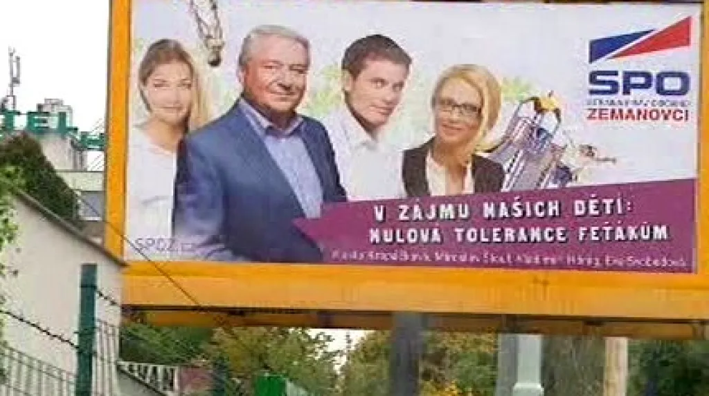 Kontroverzní billboard SPOZ