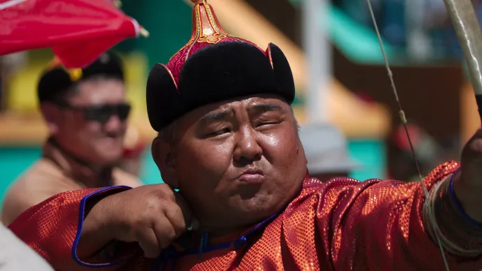 Tradiční mongolský svátek Nádam