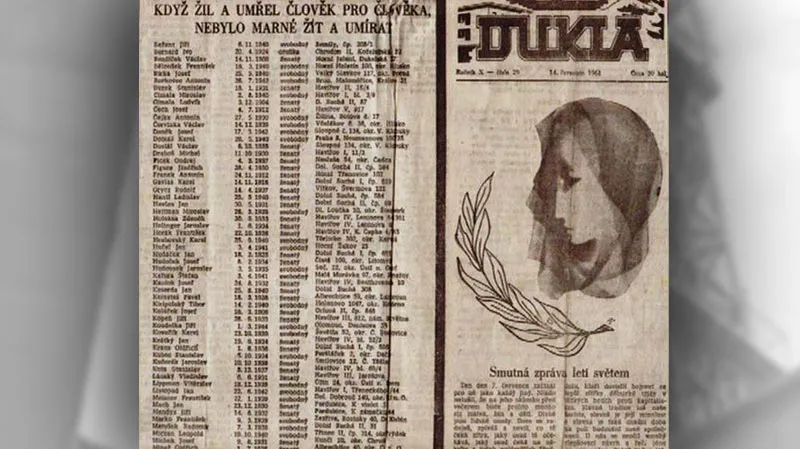 Dobové noviny o neštěstí