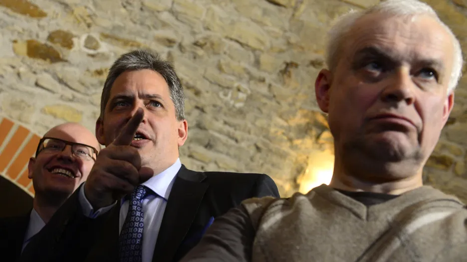 Jiří Dienstbier, Bohuslav Sobotka a Vladimír Špidla