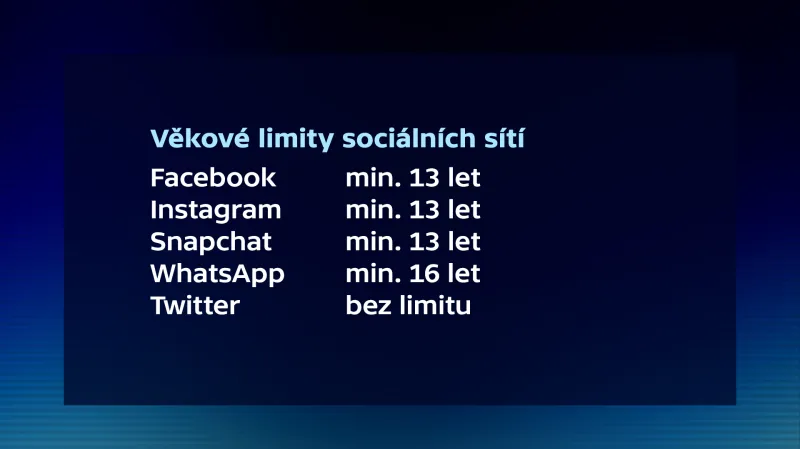 Věkové limity sociálních sítí