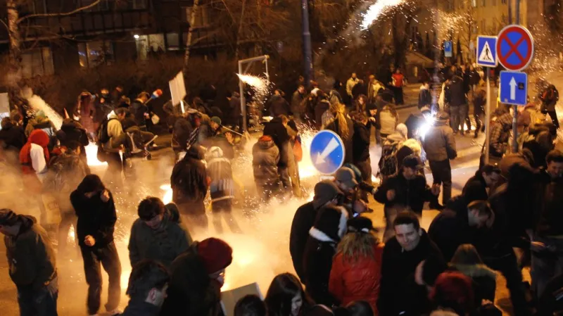 Policejní zásah v Bratislavě