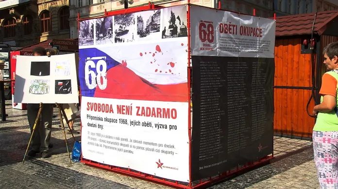 Vzpomínková akce na Václavském náměstí