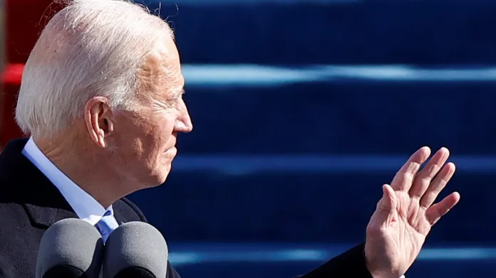 Joe Biden při inauguraci