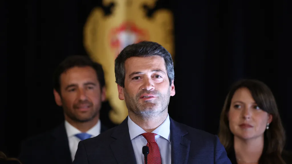 Vůdce portugalské krajně pravicové strany Chega André Ventura