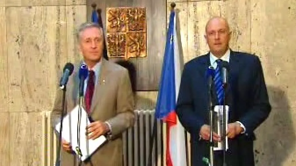 Mirek Topolánek a Tomáš Julínek