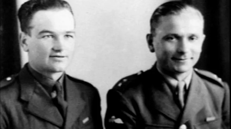 Parašutisté Jan Kubiš (vlevo) a Jozef Gabčík