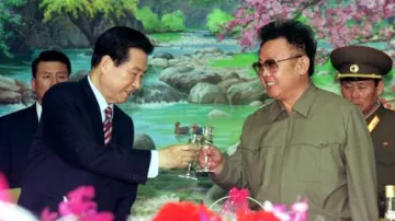 Setkání Kim Te-džunga a Kim Čong-ila