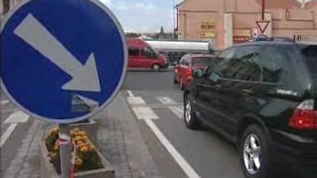 Dopravní špička v Chrudimi