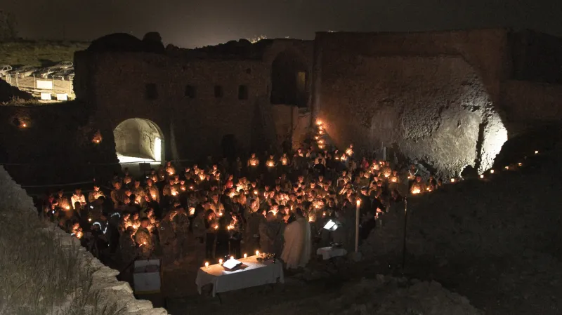 Irácký klášter svatého Eliáše před zničením