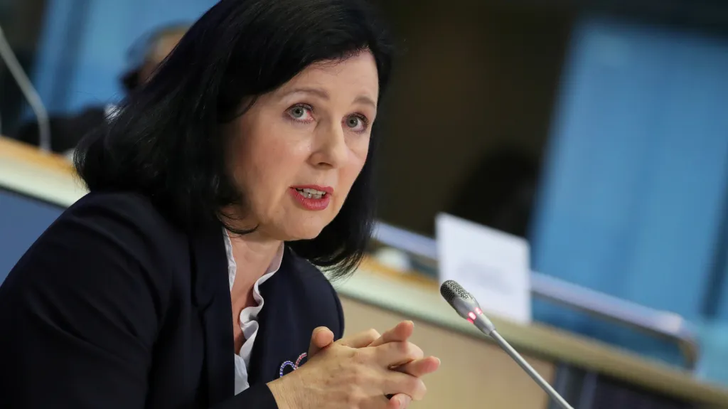 Věra Jourová v Evropském parlamentu
