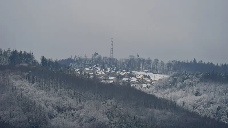 Studená fronta přinesla do Blanska ochlazení a sníh