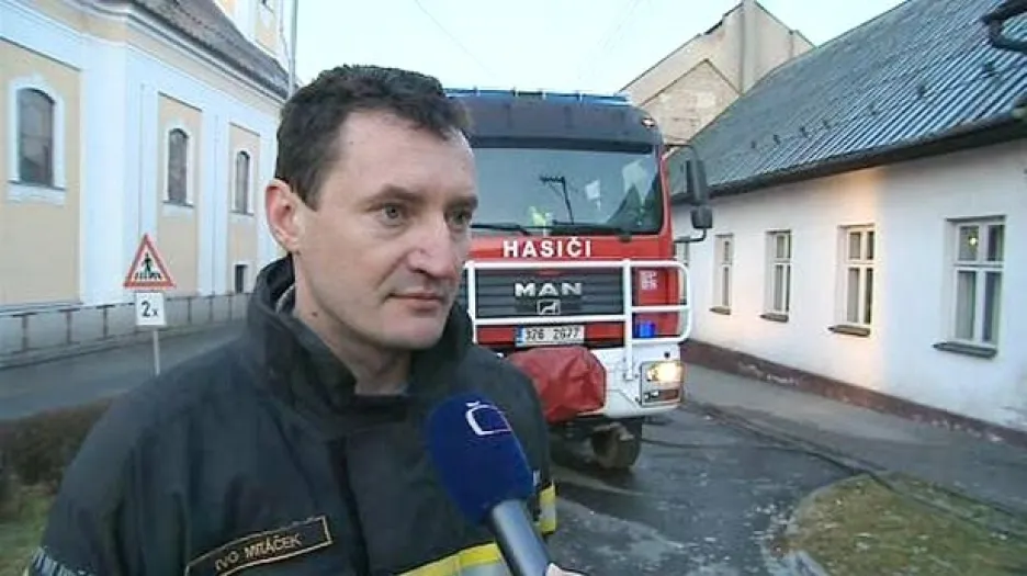 Mluvčí hasičů Ivo Mitáček