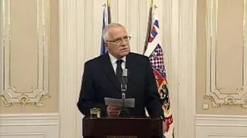 Brífink prezidenta Václava Klause