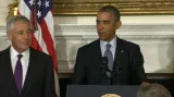 Barack Obama nazval končícího Hagela přítelem