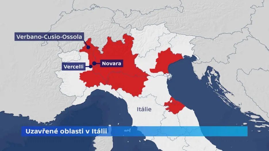 Uzavřené oblasti v Itálii