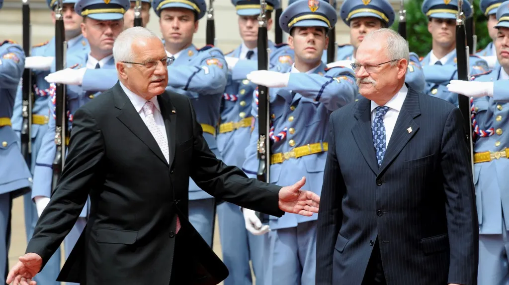 Václav Klaus a Ivan Gašparovič