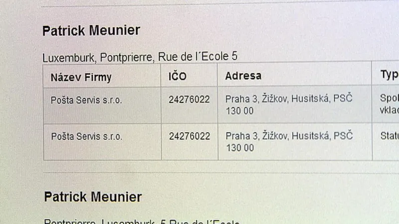 Vlastník společnosti Pošta Servis