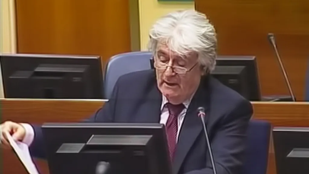 Radovan Karadžić před soudem