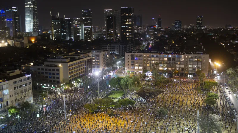 Protest v Izraeli v době koronaviru
