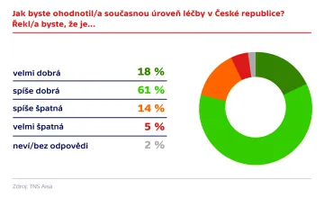 Úroveň léčby je podle Čechů dobrá, množství sestřiček a jejich platy ale ne