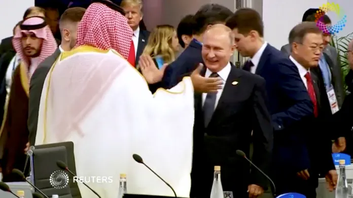Muhammad bin Salmán a Vladimir Putin