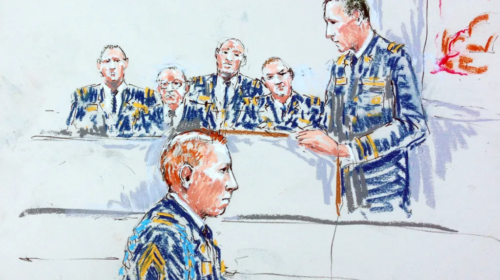 Robert Bales před soudem