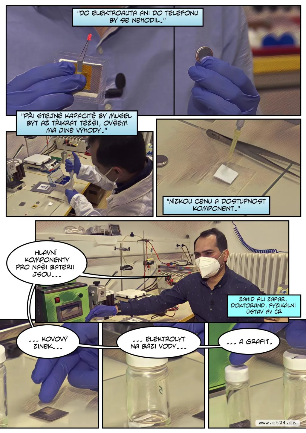 Čeští vědci vyvinuli nový typ baterie