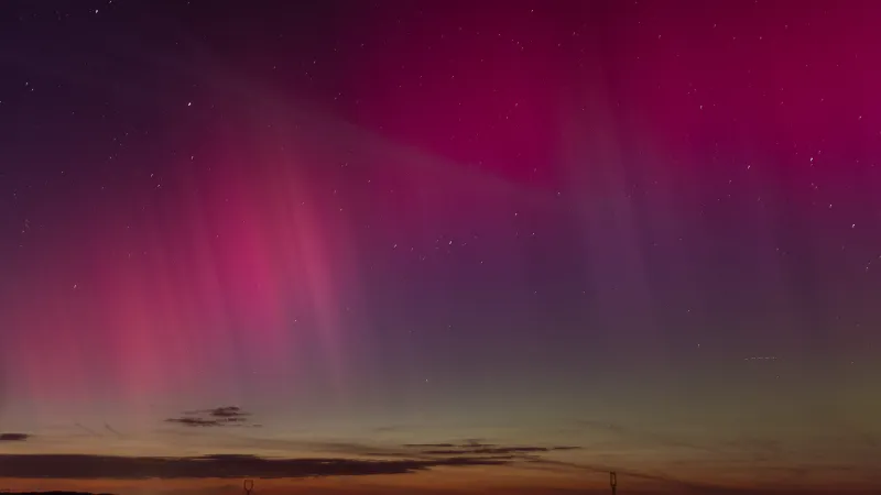 Polární záře nad Českem