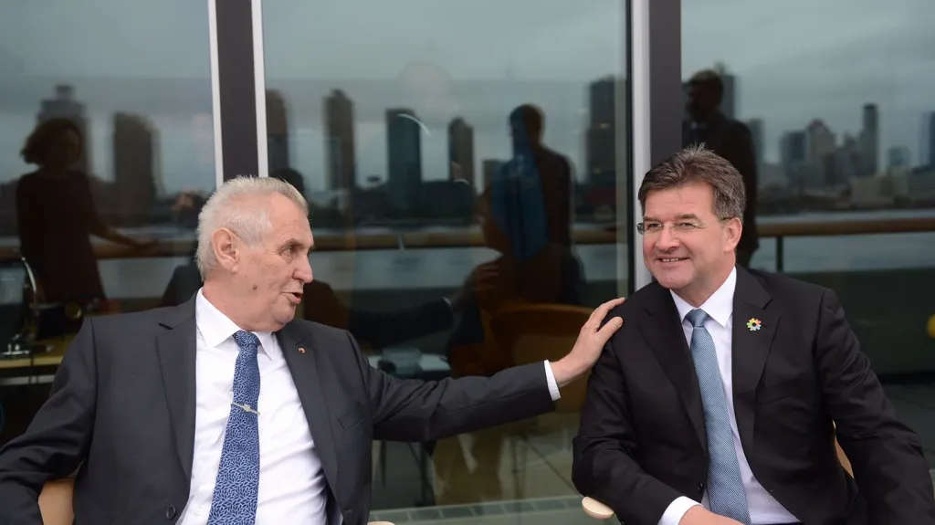 Miloš Zeman a Miroslav Lajčák