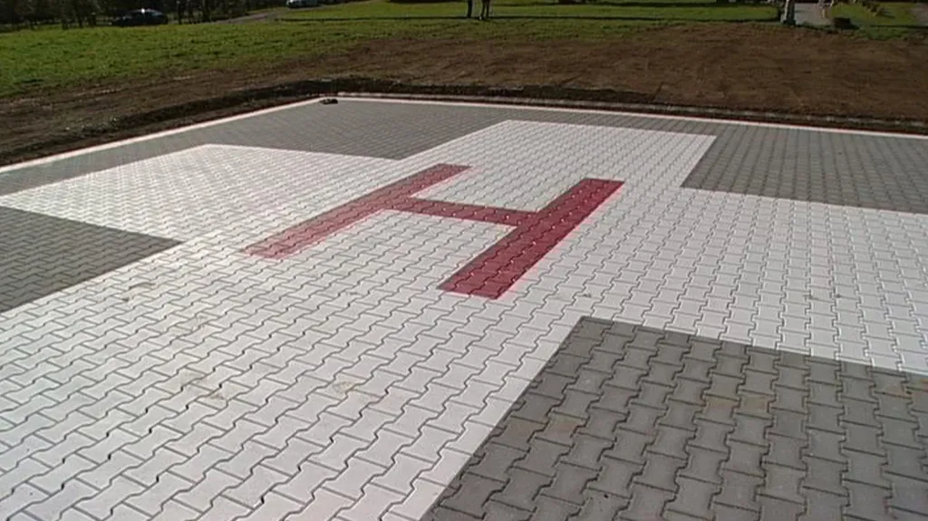 Heliport ve Zlatých Horách