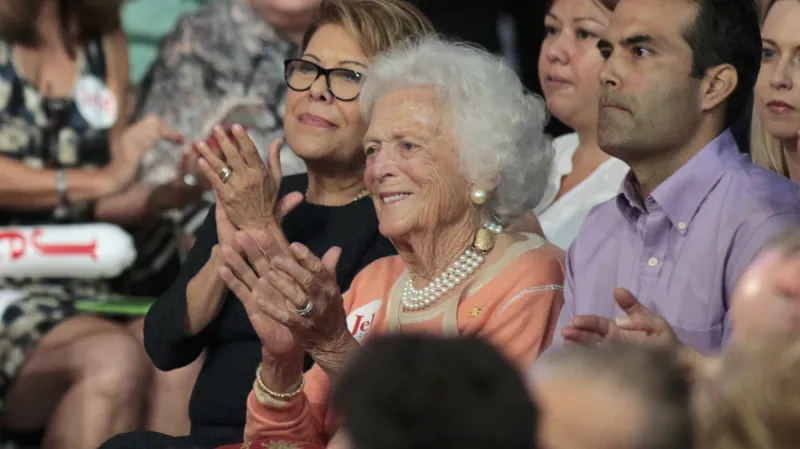 Barbara Bushová sledovala oznámení prezidentské kandidatury dalšího svého syna