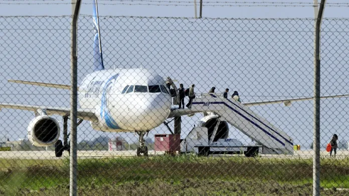 Unesené letadlo na Kypru