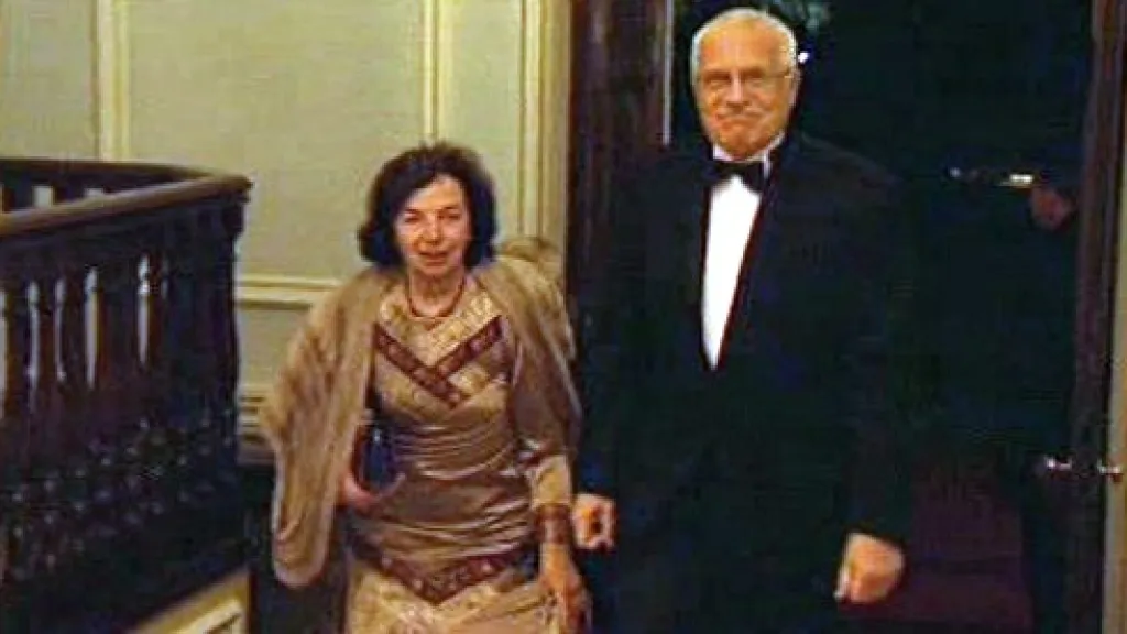 Václav Klaus s manželkou
